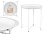 Giftdecor Mesa Redonda Plegable Blanca 46.8x50.2x46.8 cm (Set de 4)