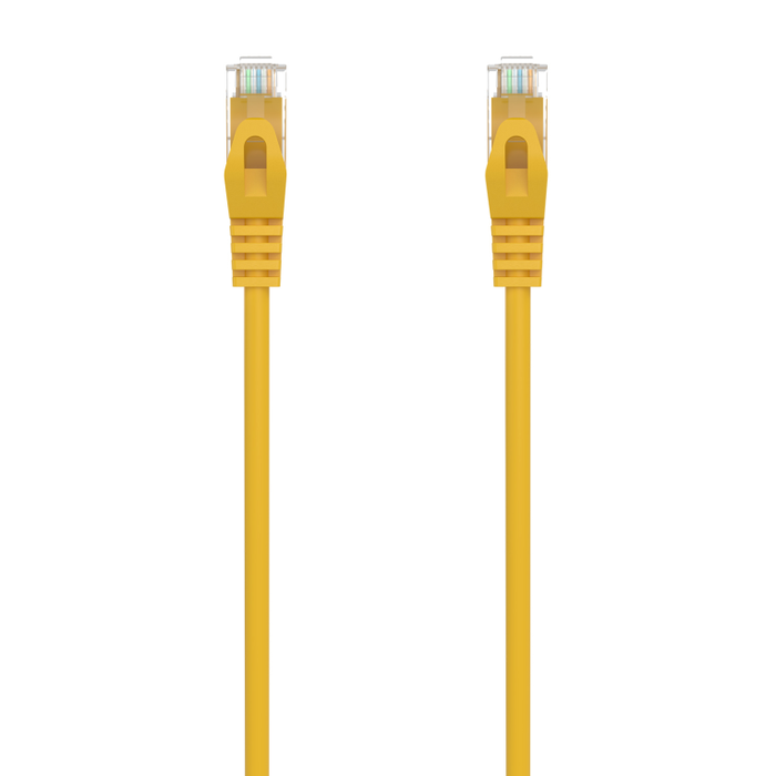 AISENS Cable de Red Latiguillo RJ45 LSZH Cat.6A 500 MHz UTP AWG24, Amarillo, 2.0 Metros