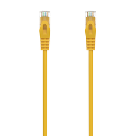AISENS Cable de Red Latiguillo RJ45 LSZH Cat.6A 500 MHz UTP AWG24, Amarillo, 2.0 Metros