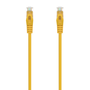 AISENS Cable de Red Latiguillo RJ45 LSZH Cat.6A 500 MHz UTP AWG24, Amarillo, 2.0 Metros