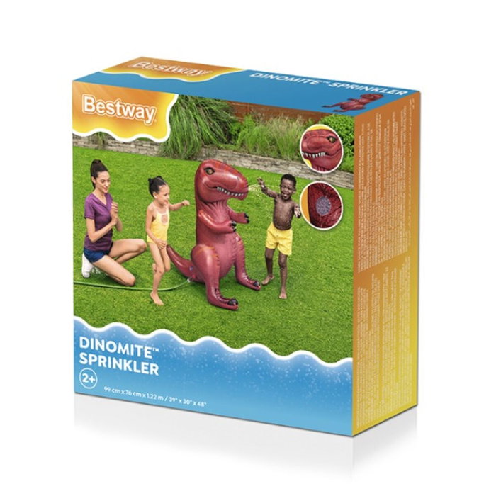 Bestway Aspersor Hinchable Dinosaurio Rojo 99x76x122 cm