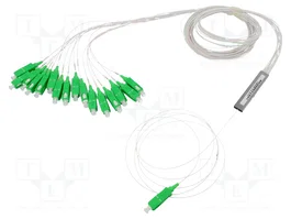 QOLTEC Divisor de Fibra SC/APC a SC/APC x16, 1,5m