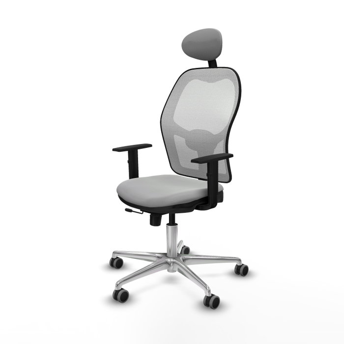 PIQUERAS Y CRESPO Silla de oficina Jorquera Gris claro y Blanco PIQUERAS Y CRESPO Silla de oficina Jorquera Gris claro y Blanco