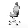 PIQUERAS Y CRESPO Silla de oficina Jorquera Gris claro y Blanco