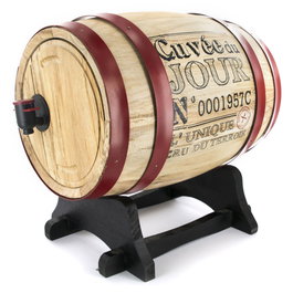 Totally Addict Dispensador de Vino en Forma de Barril INDUSTRIEL