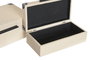 DKD Home Decor Set de 2 Cajas de Madera Beige 34x20x12