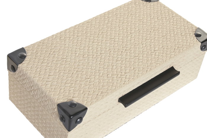 DKD Home Decor Set de 2 Cajas de Madera Beige 34x20x12