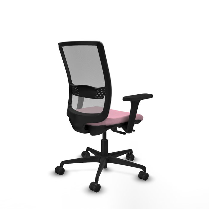 PIQUERAS Y CRESPO Silla de oficina Haches Rosa y Gris con mecanismo Sincro/Traslack PIQUERAS Y CRESPO Silla de oficina Haches Rosa y Gris con mecanismo Sincro/Traslack