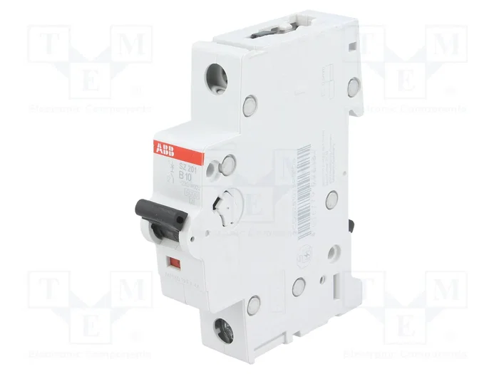 ABB SZ201-B10 Interruptor Magnetotérmico 10A 1 Polo Característica B ABB SZ201-B10 Interruptor Magnetotérmico 10A 1 Polo Característica B