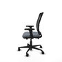 PIQUERAS Y CRESPO Silla de oficina Haches con mecanismo Sincro/Traslack, Gris y Negro