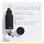 Asobu Buddy - Botella Plegable Acero Inoxidable para Mascotas, 1082 ml, Negra, a Prueba de Fugas, sin BPA