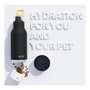 Asobu Dog Bowl Buddy Botella de Acero Inoxidable Negra 1082 ml