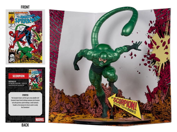 McFarlane Toys Estatua Scorpion Metallic (The Amazing Spider-Man #318)