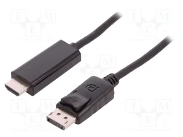 QOLTEC Cable DisplayPort a HDMI 5K UHD 2880p 3m