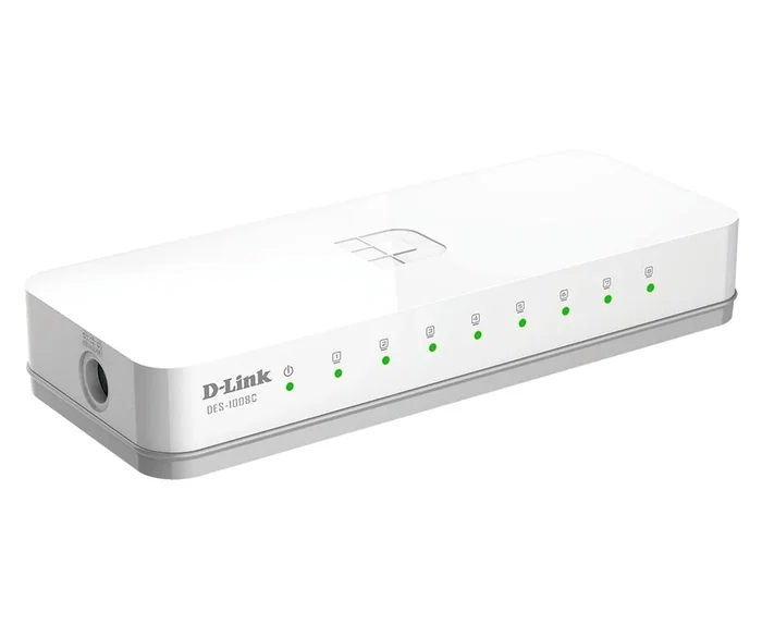 D-Link DES-1008C/E Switch de red Fast Ethernet de 8 puertos, Blanco D-Link DES-1008C/E Switch de red Fast Ethernet de 8 puertos, Blanco
