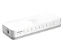 D-Link DES-1008C/E Switch de red Fast Ethernet de 8 puertos, Blanco