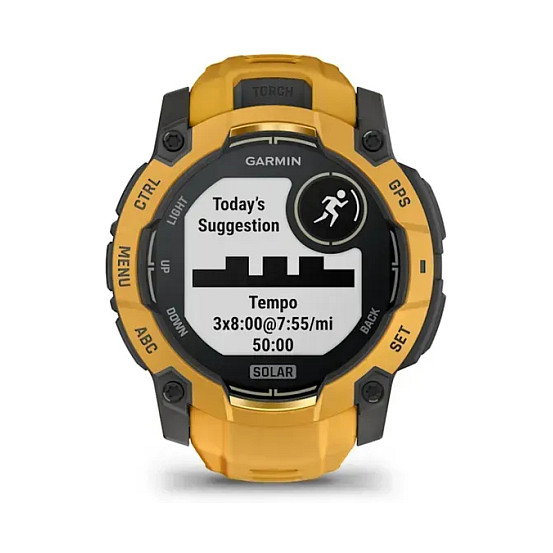 Garmin Instinct 3 SOLAR - 50 mm - Sunburst/Grey