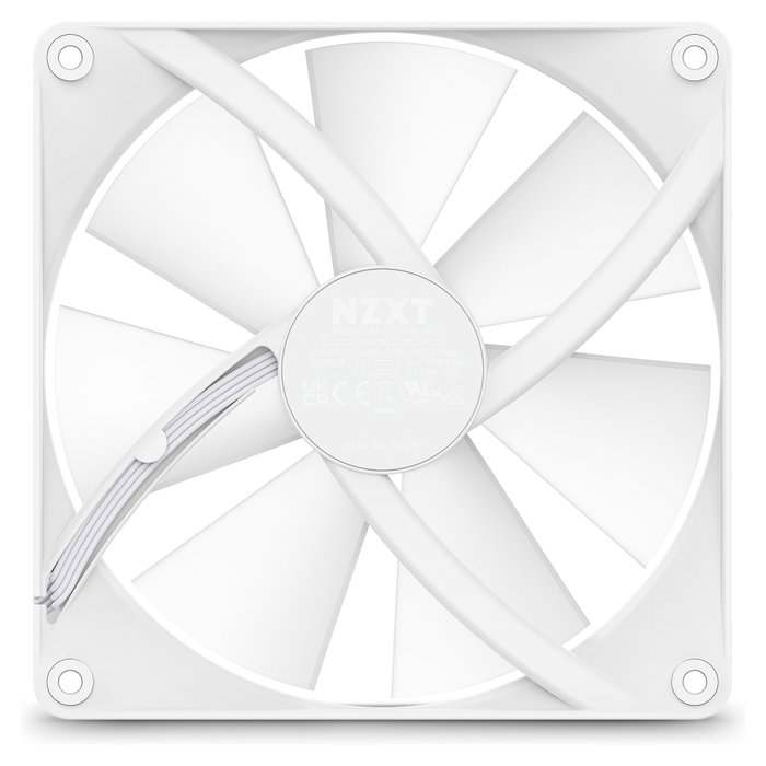 NZXT F140 RGB Core Ventilador de Carcasa 14 cm Blanco