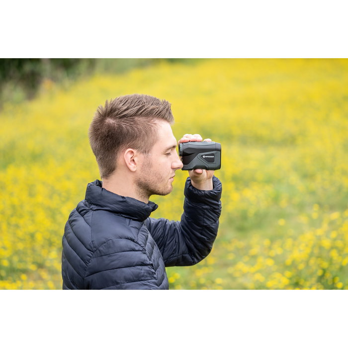 Bresser Telémetro láser 6x24 800m OLED para caza/golf, medición de distancia precisa