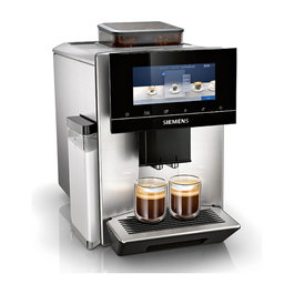 Siemens TQ903D03 Cafetera Superautomática Espresso con Molinillo Integrado, Tanque de Leche 0.7L, 19 Bar, 1500W, 2 Tazas Simultáneas, Acero Inoxidable