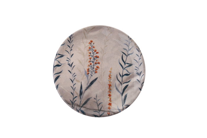 Hermia Juego de Platos de Servicio de Cerámica Navideño 25.5x25.5x2.5 Pulgadas 6 Piezas