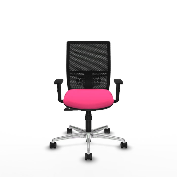 PIQUERAS Y CRESPO Silla de oficina Yunquera Rosa y Negro