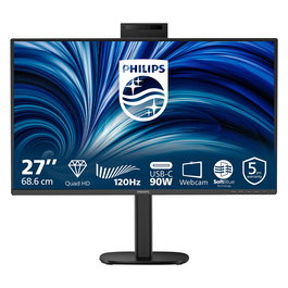 Philips 27B2U3601H Monitor 68.5cm (27") IPS QHD 2560x1440 120Hz Adaptive Sync USB-C 90W HDMI DisplayPort Negro