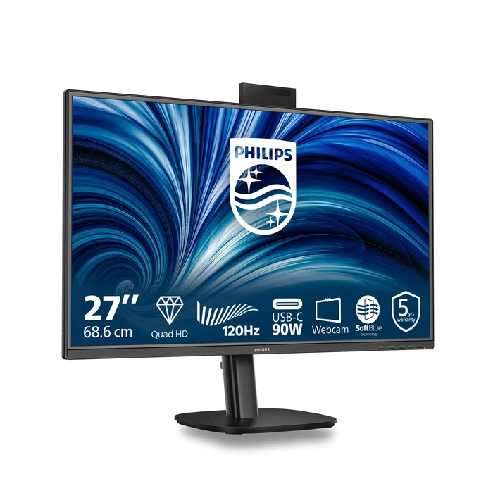 Philips 27B2U3601H/00 Monitor QHD IPS de 27 pulgadas con 120 Hz y USB-C