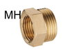 Alargadera de Latón Hexagonal Pulida 3/4 x 10mm A335