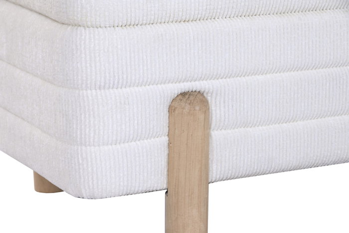 DKD Home Decor Descalzadora Set 2 Poliéster Crudo y Marrón