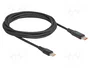 DeLOCK Cable USB Type-C a USB Type-C PD 3.1 140 W con pantalla de potencia, 1,2 m