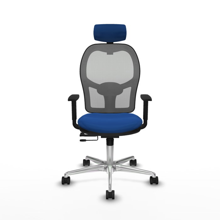 PIQUERAS Y CRESPO Silla de oficina Jorquera Sincro/Traslack Azul y Gris