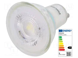 PHILIPS Lámpara LED GU10 Blanco Frío 6500K 390lm