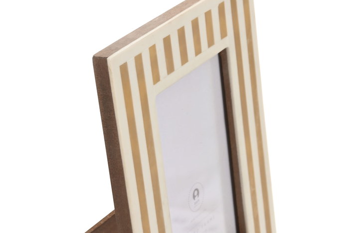 DKD Home Decor Marco de Fotos 10x15 Resina Blanco y Hueso DKD Home Decor Marco de Fotos 10x15 Resina Blanco y Hueso