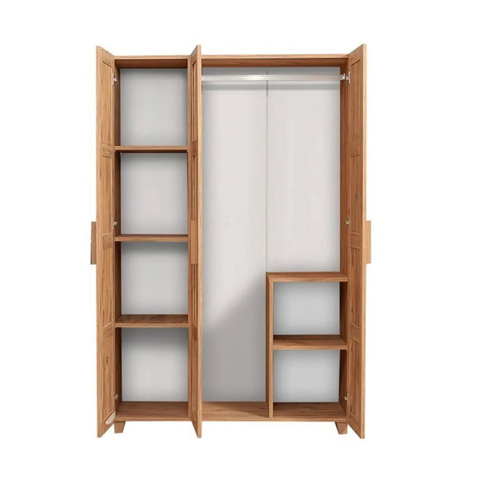 Hanah Home Armario Hedera Jungle Pino Atlántico y Blanco 120x189x48 cm Tablero Melamina