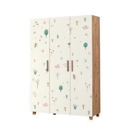 Hanah Home Armario Hedera Jungle Pino Atlántico y Blanco 120x189x48 cm Tablero Melamina