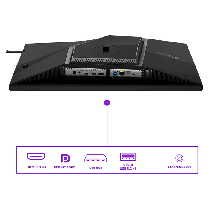 AOC AGON PRO AG276QSG2 Monitor Gaming 27 QHD Fast IPS 360Hz AOC AGON PRO AG276QSG2 Monitor Gaming 27 QHD Fast IPS 360Hz