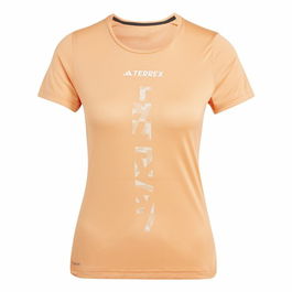 Camiseta de Manga Corta Mujer Adidas Agravic Shirt Naranja