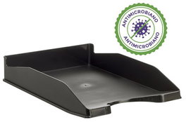 Archivo 2000 Archivo Antimicrobiano Apilable en 3 Posiciones Fondo Liso Din A4 y Folio 345x255x60 mm - Negro