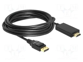 DeLOCK 85319 Cable Adaptador DisplayPort 1.2a a HDMI 4K 30 Hz 5 m Negro