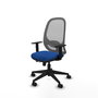 PIQUERAS Y CRESPO Silla de oficina Cilanco con mecanismo Sincro/Traslack Azul y Gris