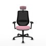 PIQUERAS Y CRESPO Silla de oficina Mardos Rosa con mecanismo Sincro