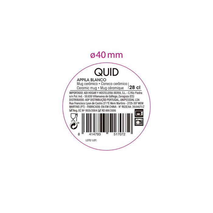 Mug Cerámico Appila Quid 28 cL Mug Cerámico Appila Quid 28 cL
