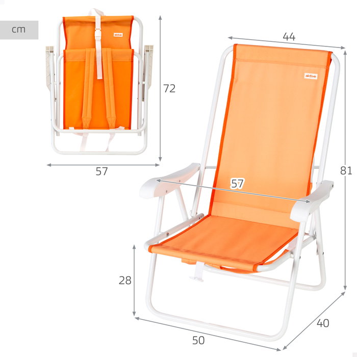 AKTIVE Silla de playa plegable AKTIVE Silla de playa plegable