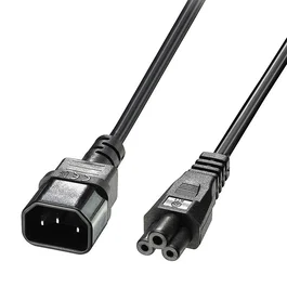 Lindy Cable de extensión C14 a C5, 5 m, Negro