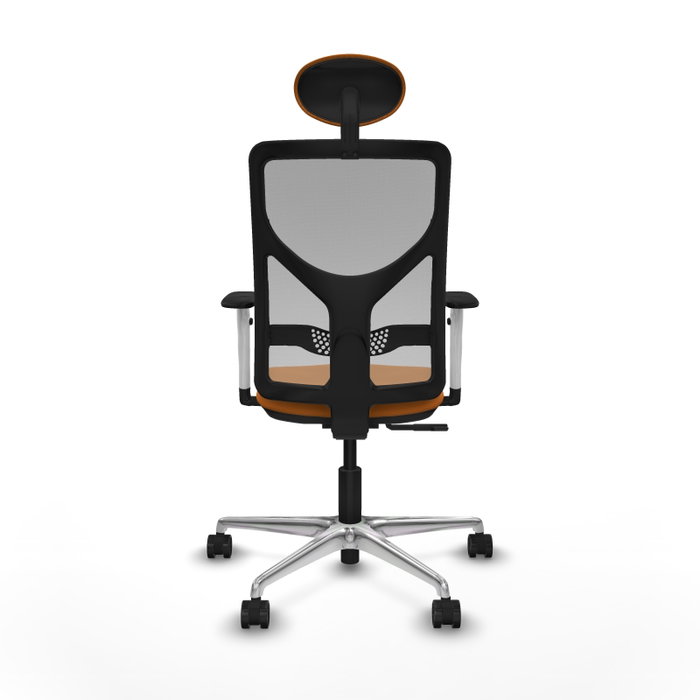 PIQUERAS Y CRESPO Silla de oficina Motilla Naranja y Gris