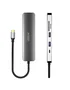 Urban Factory MHC45UF Hub USB-C 6 en 1 con HDMI 4K y 100W PD Gris