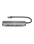 Urban Factory MHC45UF Hub USB-C 6 en 1 con HDMI 4K y 100W PD Gris