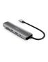 Urban Factory MHC45UF Hub USB-C 6 en 1 con HDMI 4K y 100W PD Gris