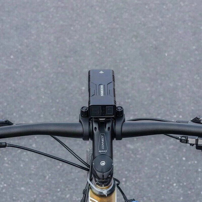 Rockbros Luz para bicicleta 850 lm con función de powerbank y cable USB-C a USB-A - negra Rockbros Luz para bicicleta 850 lm con función de powerbank y cable USB-C a USB-A - negra